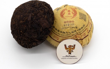 Пуэр Шу, &quot;Нань Цзянь Фэнхуан&quot; «Цветной Феникс», 2021 г, точа 100 гр. — PsiTown