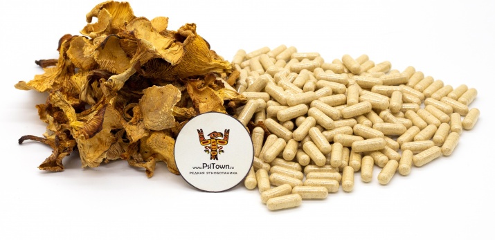 Лисичка, капсулы - плодовое тело (Cantharellus Cibarius)   Лисички в капсулах (Cantharellus Cibarius) цельный сухой гриб, сушка при 40 градусов экстракт.
  Хиноманноза - натуральный полисахарид, который не просто убивает паразитарных червей, а воздействует на их нервные центры. В результате этого происходит разрушение защитных оболочек потомства червей и их полная гибель.
Капсулы по 0.45 грамма